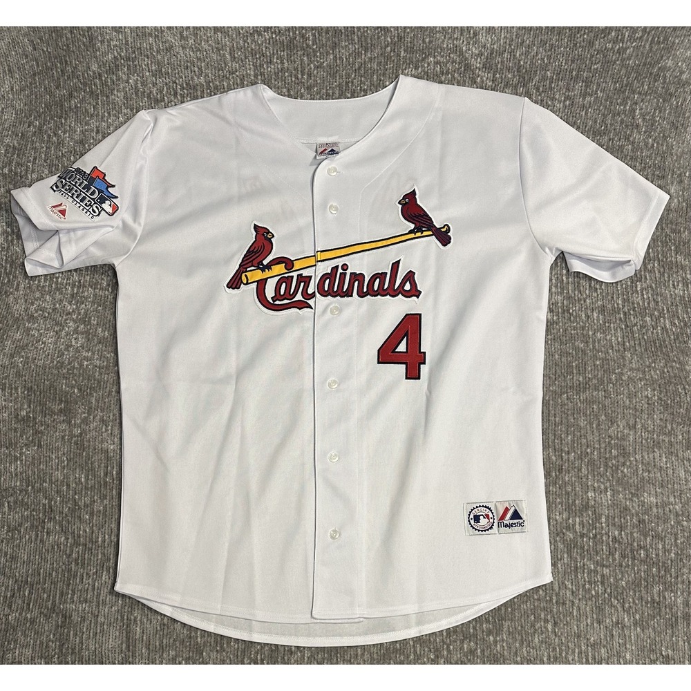 Yadier Molina Cardinals Jersey 2XL Majestic 2006 World Series Patch St Louis